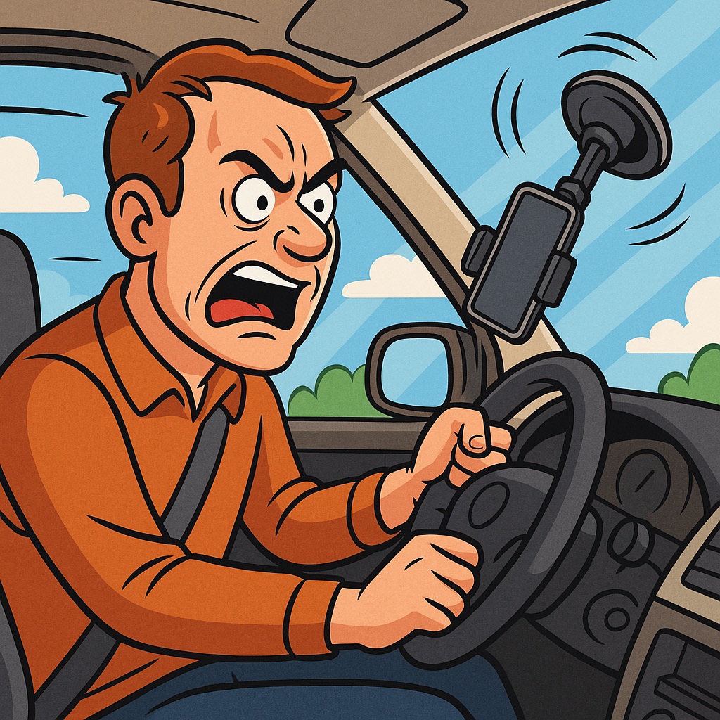 Frustrated with your phone holder falling off.