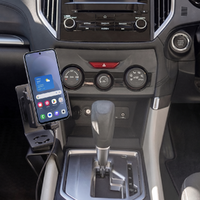 Subaru Impreza/Forester/Crosstrek Console Mount & Adjustable USB Cig-Plug Charging Holder Kit