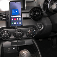 Mazda MX5 Centre Mount & Adjustable USB Cig-Plug Charging Holder Kit