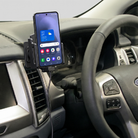 Ford Everest/Ranger Wildtrak Centre Mount & Adjustable USB Cig-Plug Charging Holder Kit