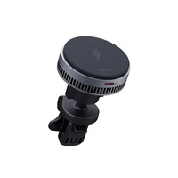 Aukey MagFusion Dash Pro 25W Wireless Car MagSafe Holder and Charger with Cooling Fan