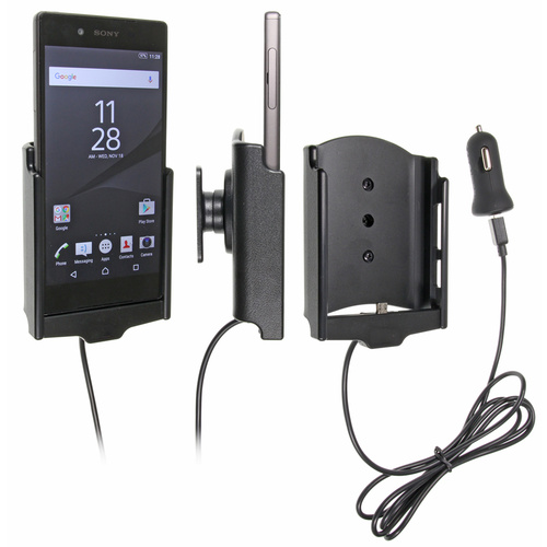 Qi wireless active holder with cig-plug With USB-A cable 